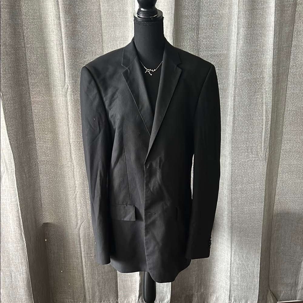 Perry Ellis Black Sport Coat with Notched Lapel